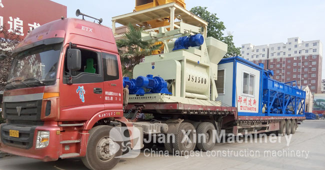 HZS180 cement concrete mixing plant