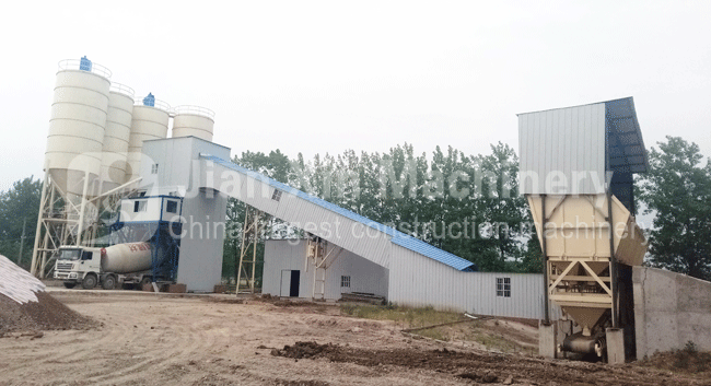 HZS180 concrete batching plant