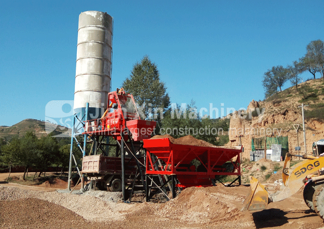 HZS50 concrete batching plant