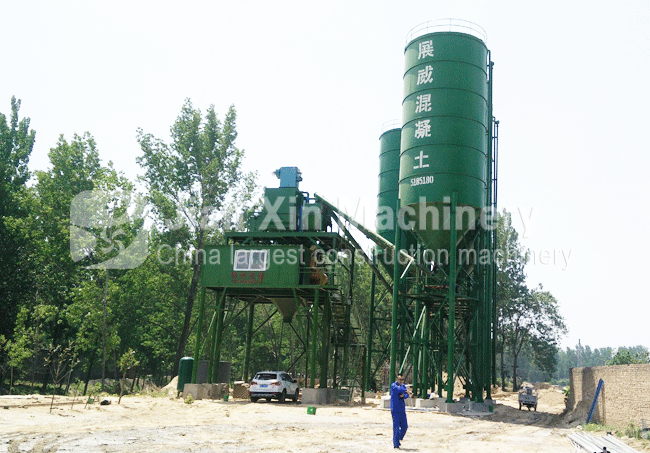 HZS180 concrete batching plant