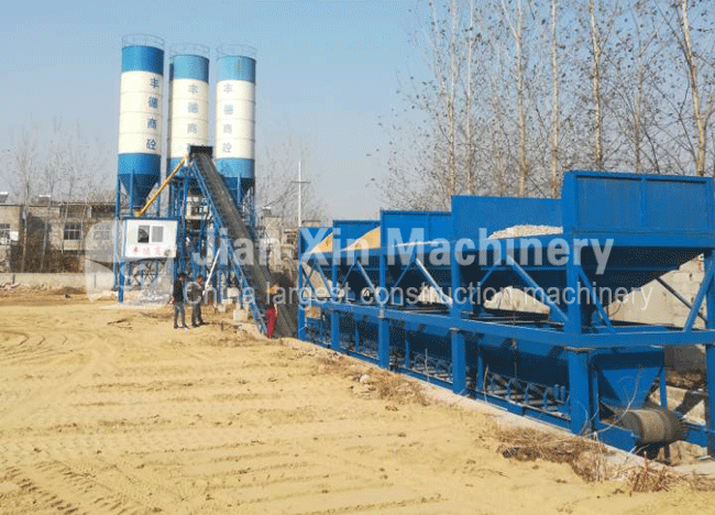 HZS60 concrete batching plant