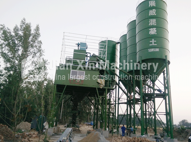 HZS180 concrete batching plant