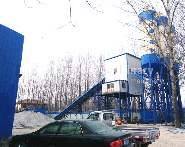 HZS120 concrete batching plant