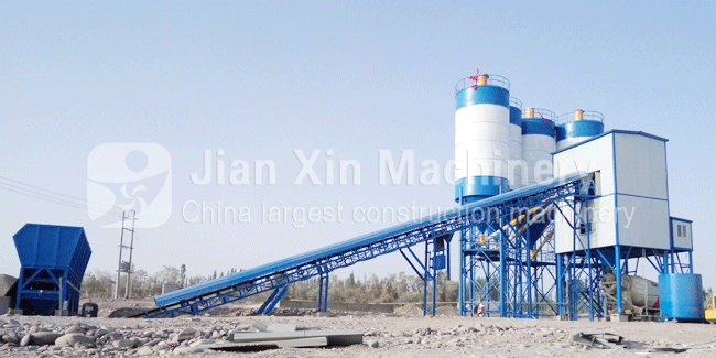 HZS180 concrete batching plant