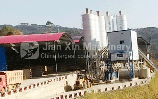 HZS120 concrete batching plant