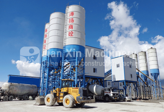 HZS150 concrete mixing plant equipment