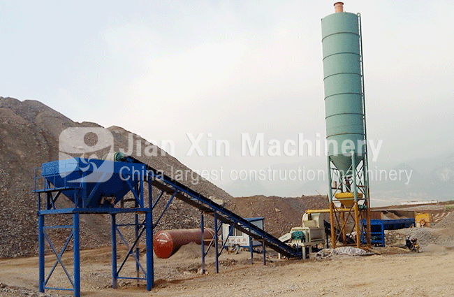 Stabilized soil mixing plant