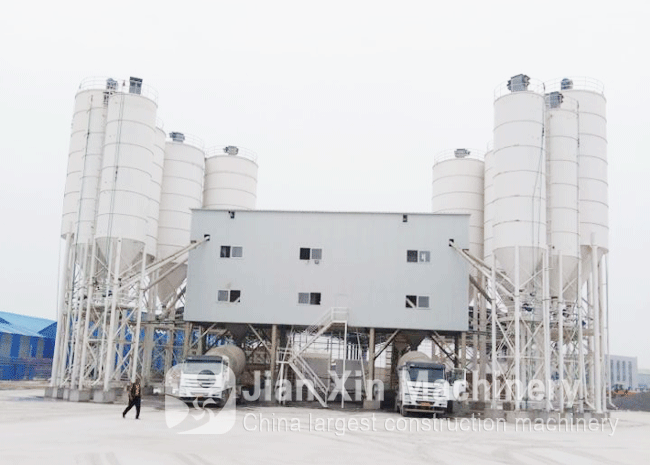 HZS180 concrete batching plant