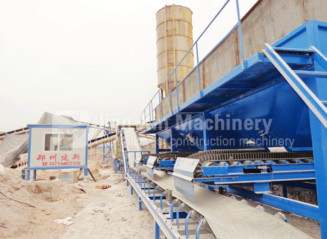 Stabilized soil mixing station