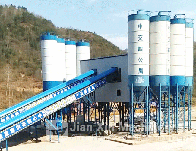 HZS120 concrete mixing station