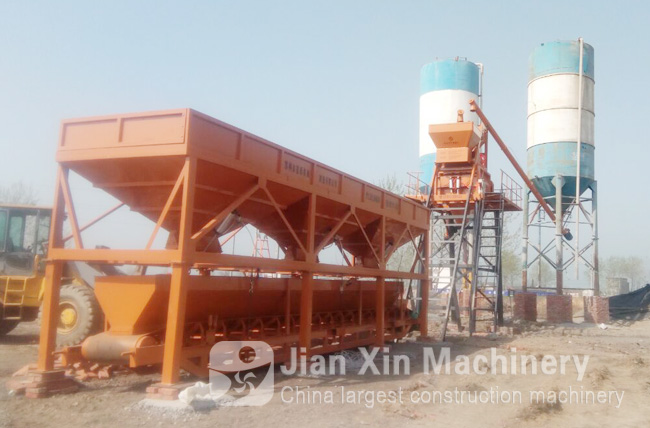 HZS50 concrete mixing station 