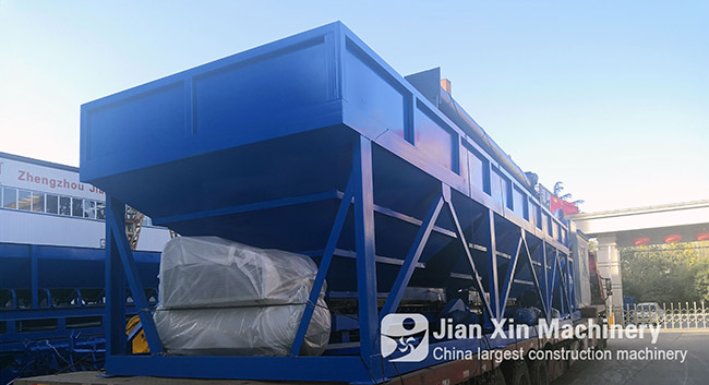 It was sent to HZS75 concrete mixing plant produced by Zhengzhou Jjianxin Machinery in Inner Mongolia