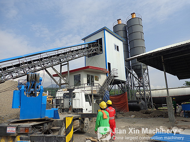 HZS60 concrete mixing plant of Zhengzhou Jianxin machinery