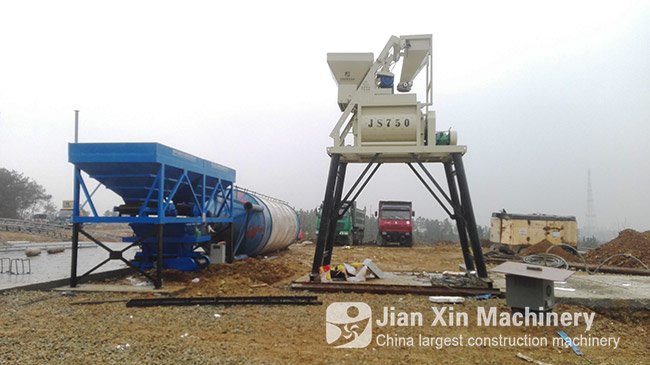 HZS35 concrete mixing station equipment