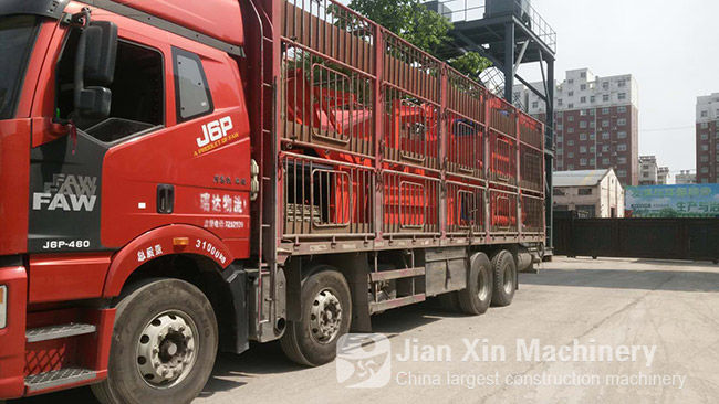 JS1500 concrete mixer is loaded and shipped to guangxi, China.