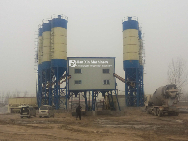 hzs50 concrete mixing plant